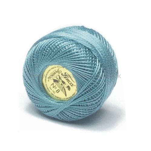 Finca Perle Cotton Ball - Size 8 - # 3560 (Mid Green Blue)