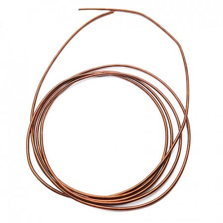 Coloured Perl Wire - Antique Brown - 1mm (Coiled / Pearl Purl)