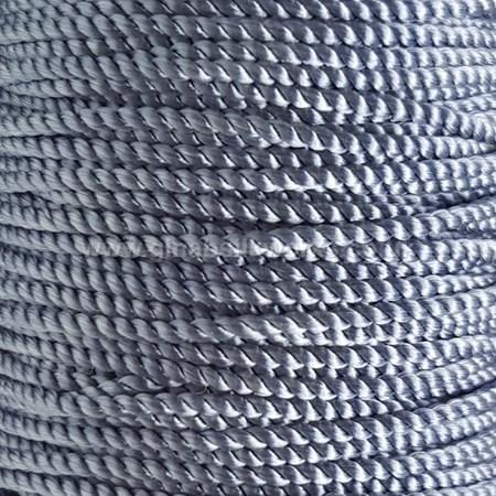 Slate Blue - Twisted Cord - Medium - Hand Spun & Dyed