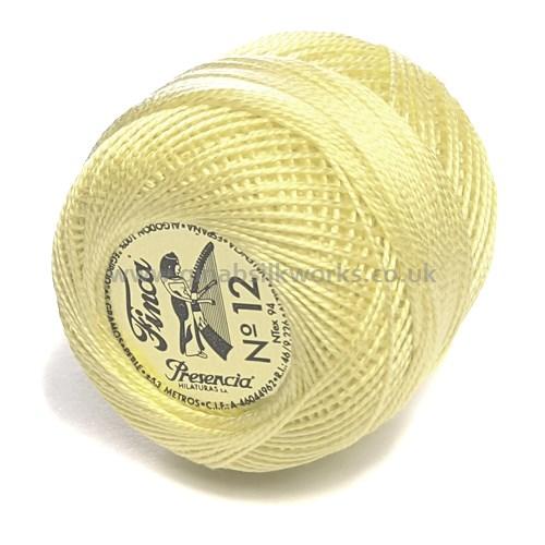 Finca Perle Cotton Ball - Size 12 - # 1214 (Light Yellow)