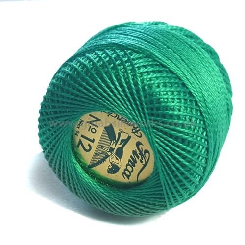 Finca Perle Cotton Ball - Size 12 - # 4074 (Turqoise Green)