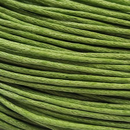 Waxed cotton cord - 1mm - Green