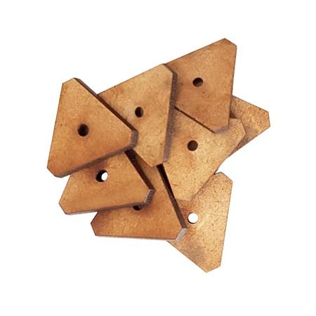 Trimmed Triangle Button Moulds No 87 (20mm) MDF x 10