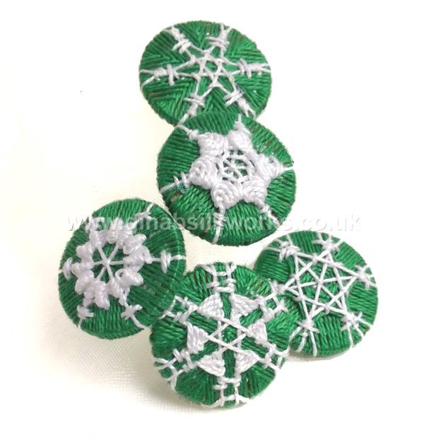 Snowflake Button Pattern pack - with button moulds