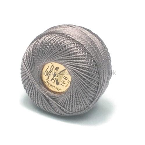 Finca Perle Cotton Ball - Size 8 - # 8742 (Medium Warm Grey)