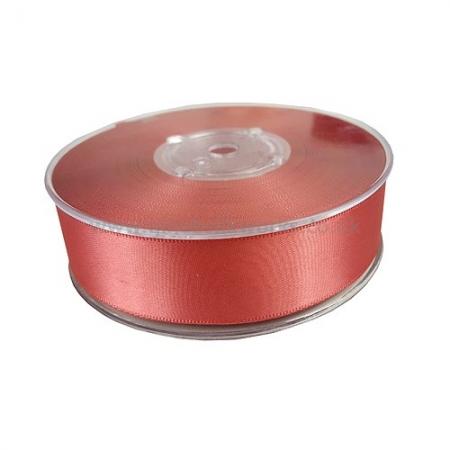 Quality Satin Ribbon - 25mm wide - Coral