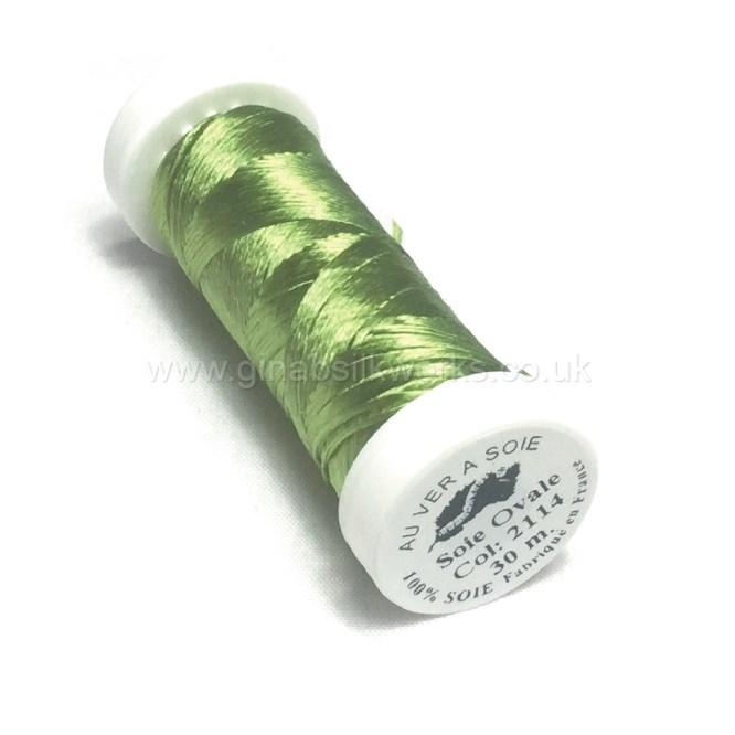 Soie Ovale Flat Filament Silk - #2114- (Light Forest Green)