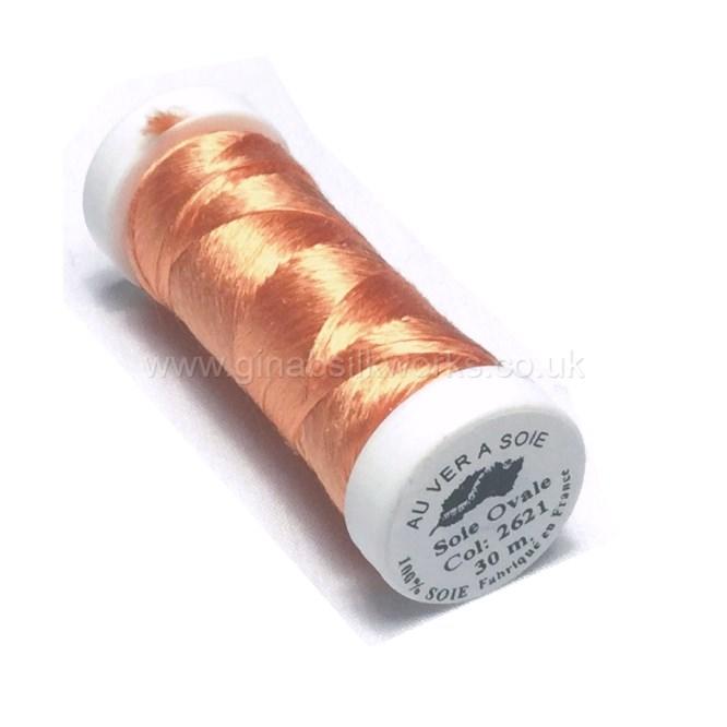 Soie Ovale Flat Filament Silk - #2621 - (Light Orange)