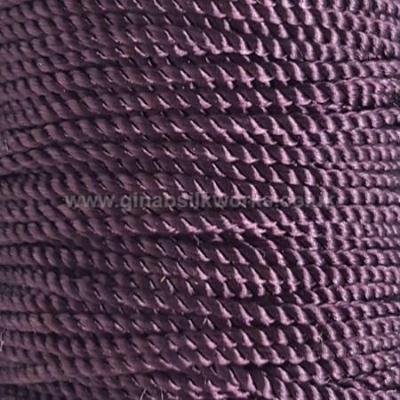 Damson - Twisted Cord - Medium - Hand Spun & Dyed