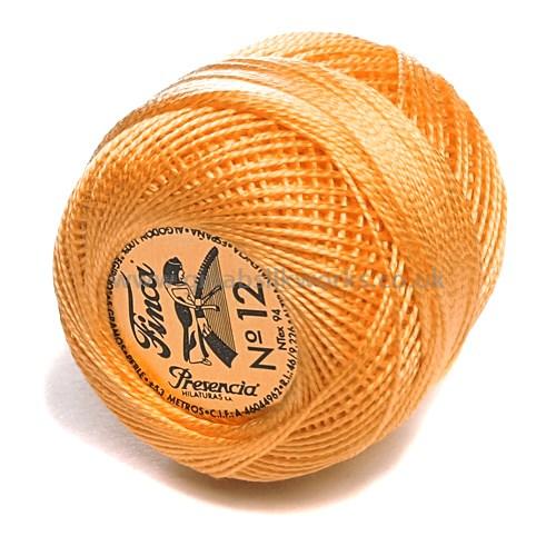 Finca Perle Cotton Ball - Size 12 - # 1140 (Medium Yellow Orange)