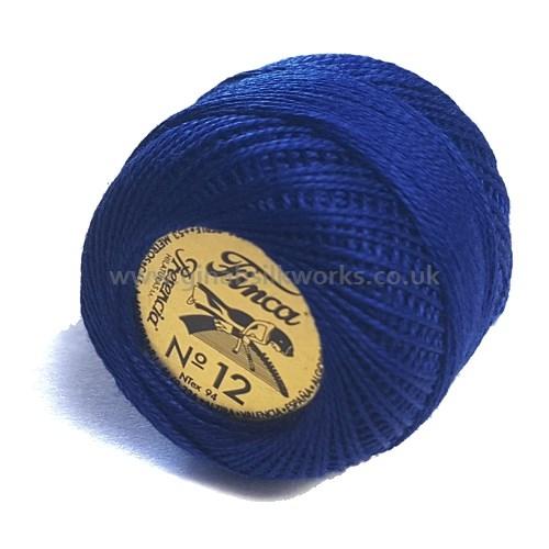 Finca Perle Cotton Ball - Size 12 - # 3411 (Royal Blue)