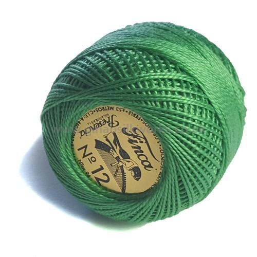 Finca Perle Cotton Ball - Size 12 - # 4350 (Mid Pistachio Green)