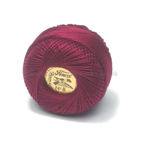 Finca Perle Cotton Ball - Size 8 - # 1915 (Claret)