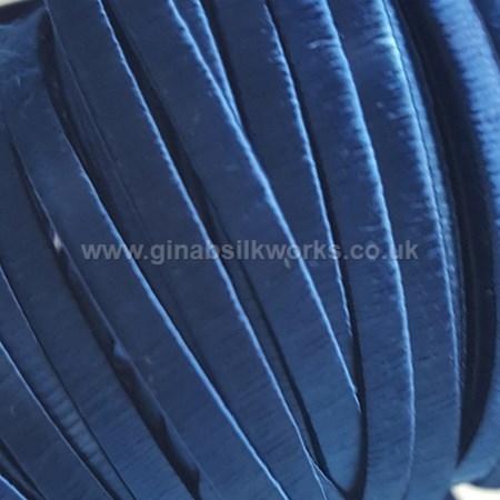 Blue - Flat Ribbon (Cartisane) - 2mm - Hand Spun & Dyed