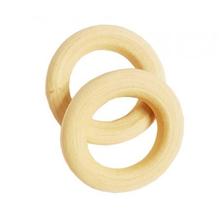 Ring Button Moulds No 92 (33mm) Wood x 2