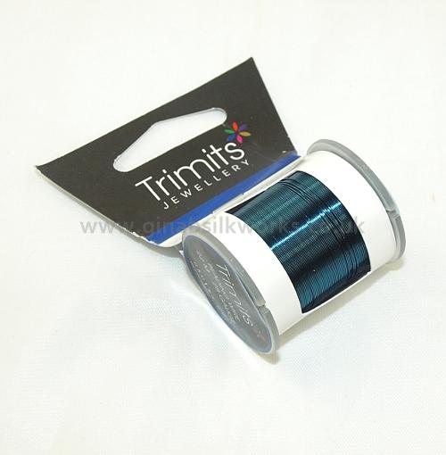 Coloured Beading Wire 28 Gauge - Blue