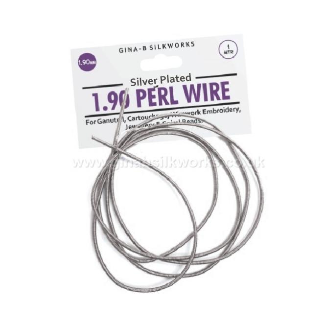 Perl (Coiled) Wire - Silver Plated, 1.90mm dia