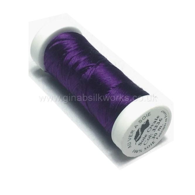 Soie Ovale Flat Filament Silk - #3336 - (Very Dark Lavender)