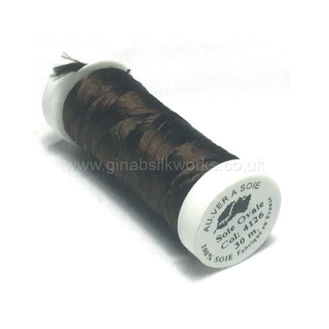 Soie Ovale Flat Filament Silk - #4126 - (Dark Chocolate Brown)