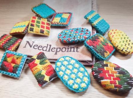Needlepoint Button Journal Kit