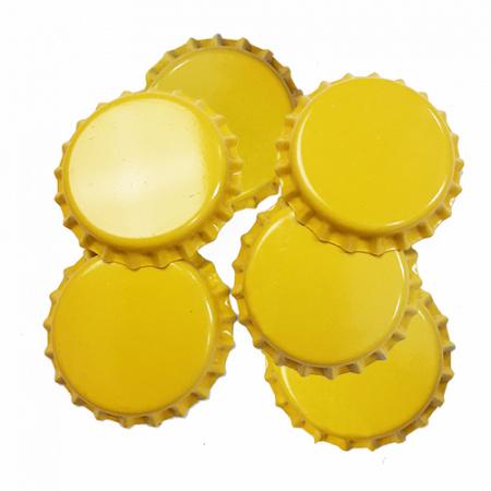 Bottle Caps - Yellow Pk 6