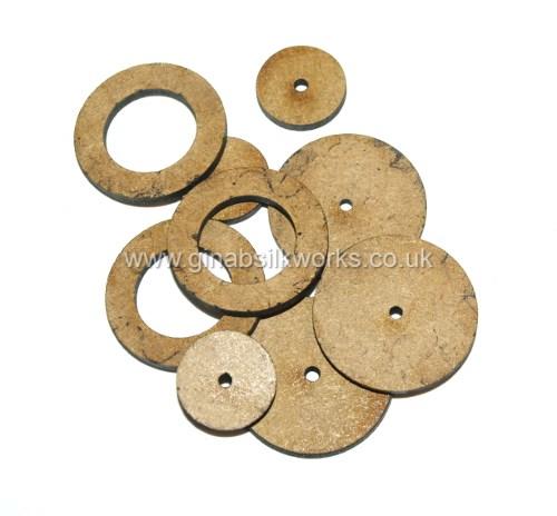 Circle Base Stacker Button Moulds No 48 (25mm) MDF x 3 sets