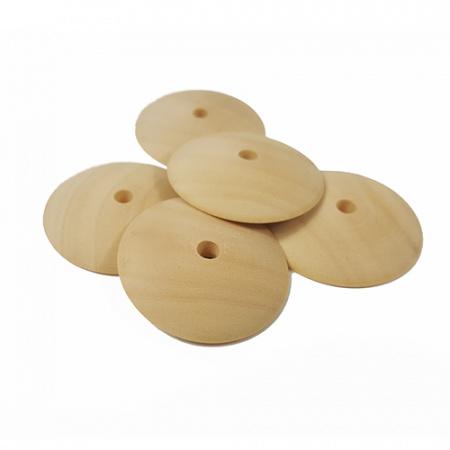 Hand Turned Domed Button Moulds No 118 (25mm) Wood x 5