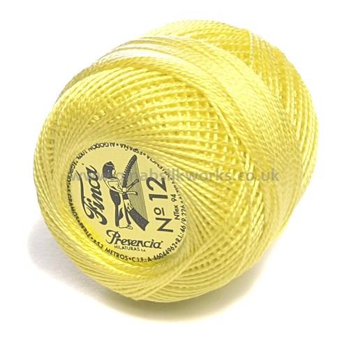 Finca Perle Cotton Ball - Size 12 - # 1220 (Yellow)