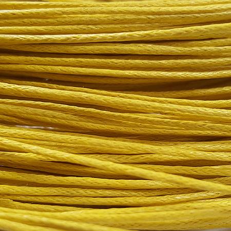 Waxed cotton cord - 1mm - Lemon Yellow