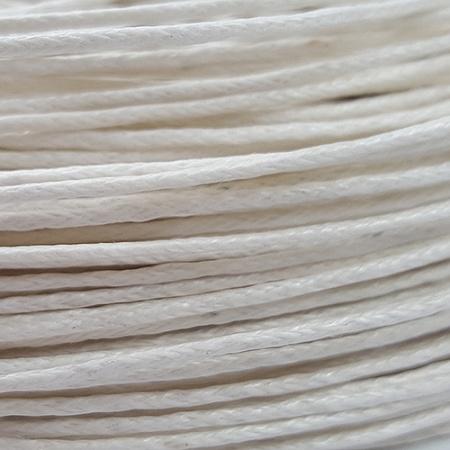 Waxed cotton cord - 1mm - White