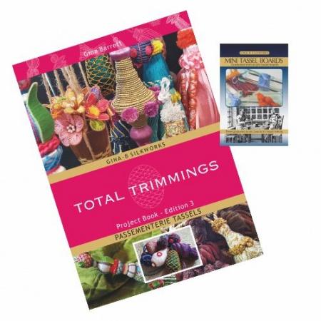 Total Trimmings Project Book Edition 3 with Mini Tassel Board Set & Fine Gimp Cord