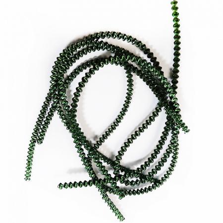 Bullion Wire / Bright Check - Dark Green - 3mm