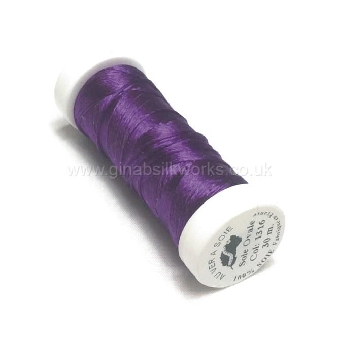 Soie Ovale Flat Filament Silk - #1316- (Purple)