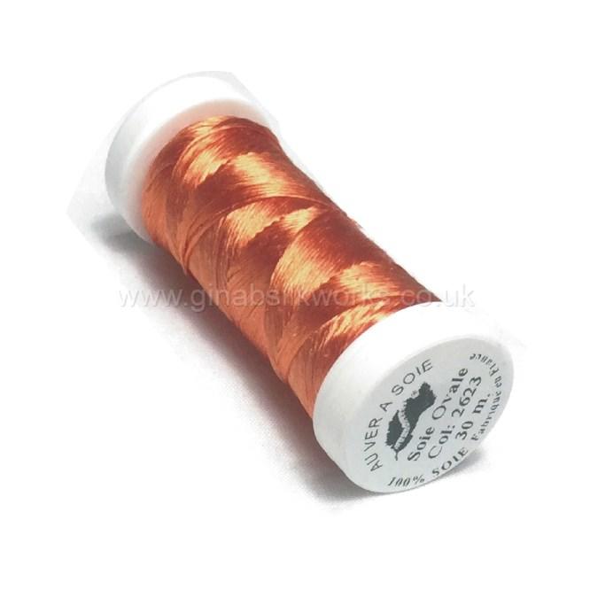 Soie Ovale Flat Filament Silk - #2623- (Medium Orange)