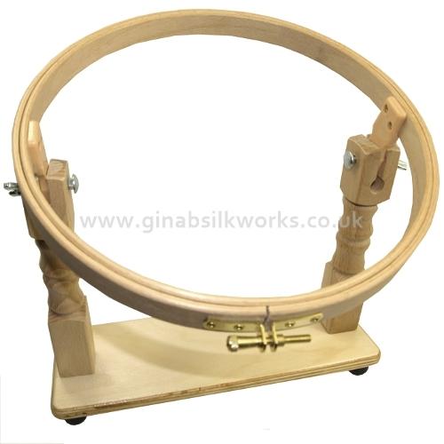 Elbesee 25cm (10") Embroidery/ tambour frame with table stand