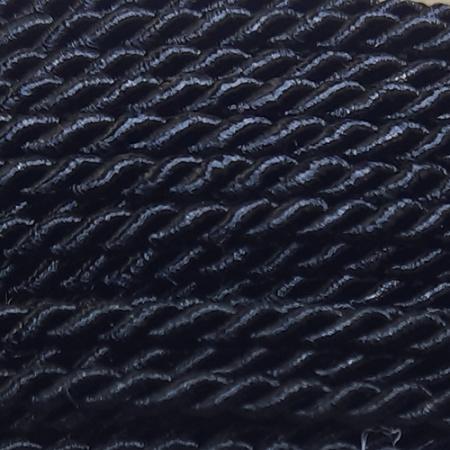 Spun (Twisted) Cord, 2.5mm - Black