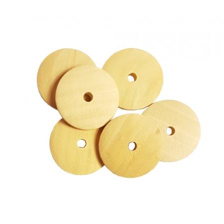 Flat Domed Moulds No 55 (25mm) Wood x 6