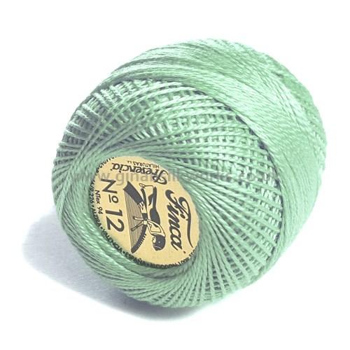 Finca Perle Cotton Ball - Size 12 - # 4218 (Light Pistachio Green)