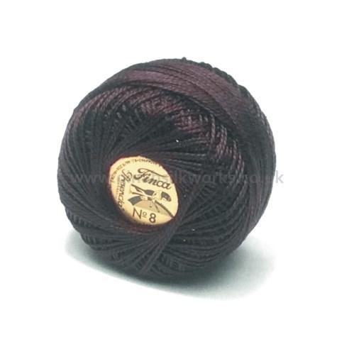 Finca Perle Cotton Ball - Size 12 - # 8756 (Dark Warm Grey)