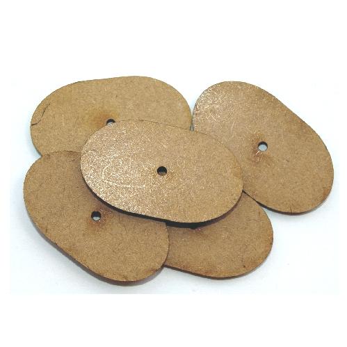 Oval Button Moulds No 20 (35mm) MDF x 5