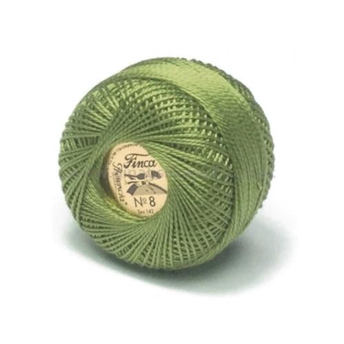Finca Perle Cotton Ball - Size 8 - # 4561 (Medium Olive Green)