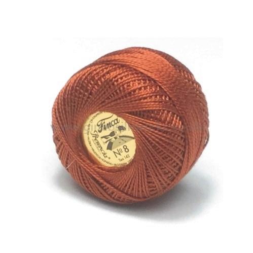 Finca Perle Cotton Ball - Size 8 - # 7740 (Medium Red Brown)