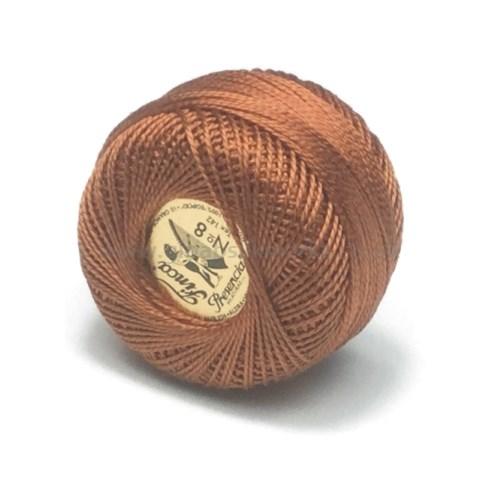 Finca Perle Cotton Ball - Size 8 - # 8072 (Tobacco Brown)