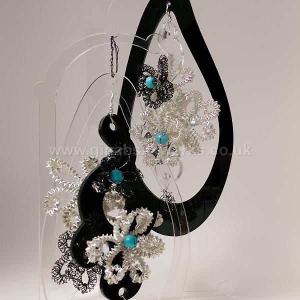 Ganutell Cloisterwork Ornament Kit - Silver & Black