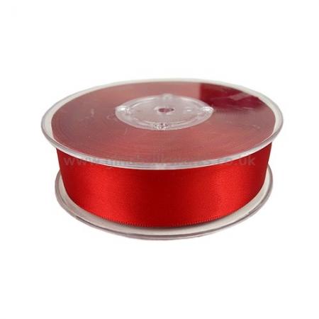 Quality Satin Ribbon - 25mm wide - Red