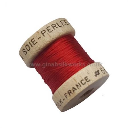 Soie Perlee Filament Silk - #681 – (Cherry Red)