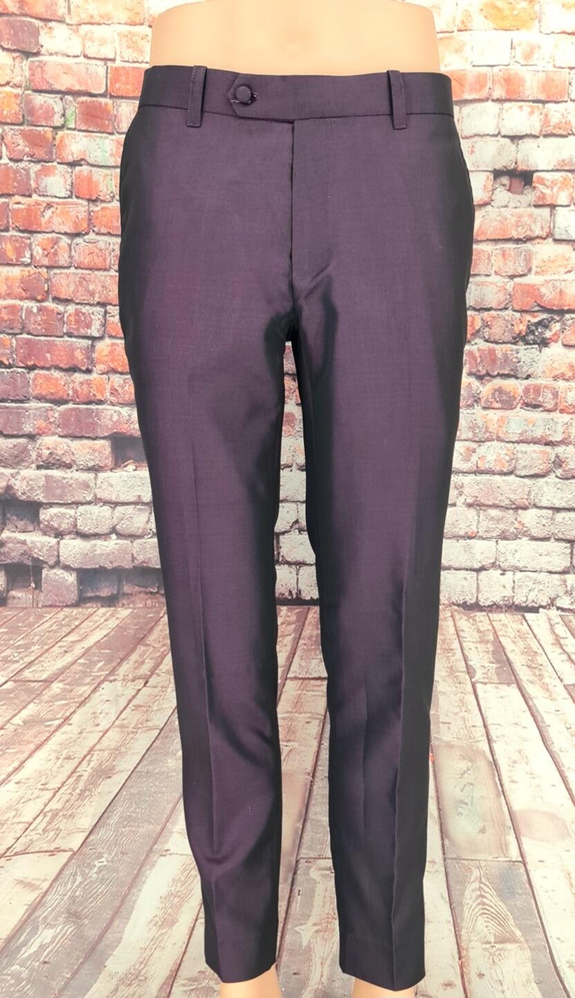 Damson Two-Tone Trousers