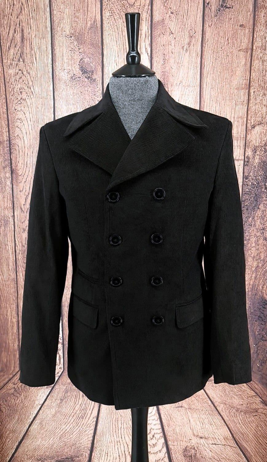 Black corduroy coat 2025