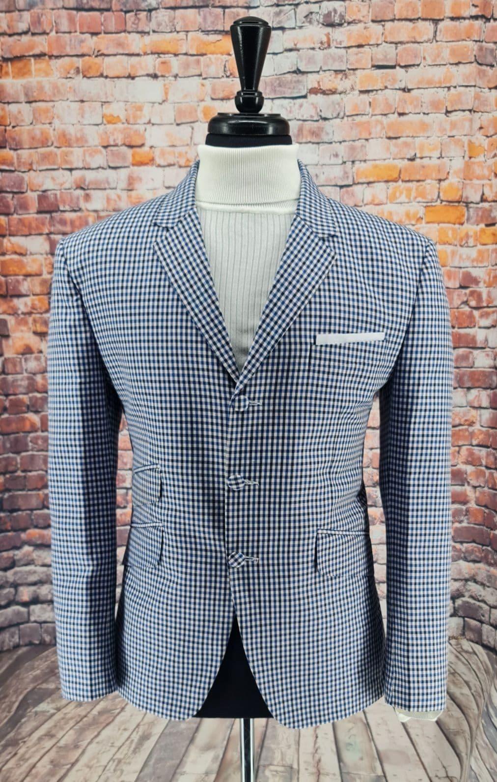 Ashworth Blue Navy Gingham Jacket