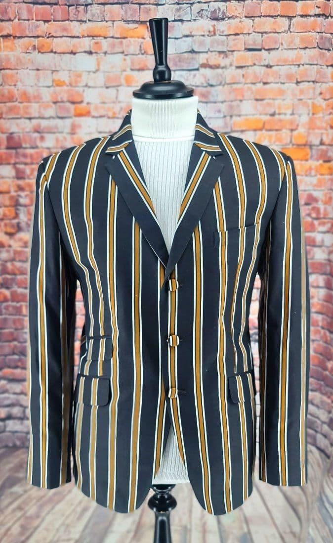 Striped boating 2024 blazer sale